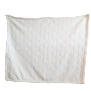 Nuby White Textured Soft Baby Blanket 35" X 29"